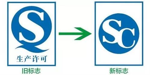 舊QS標志與新SC標志對比